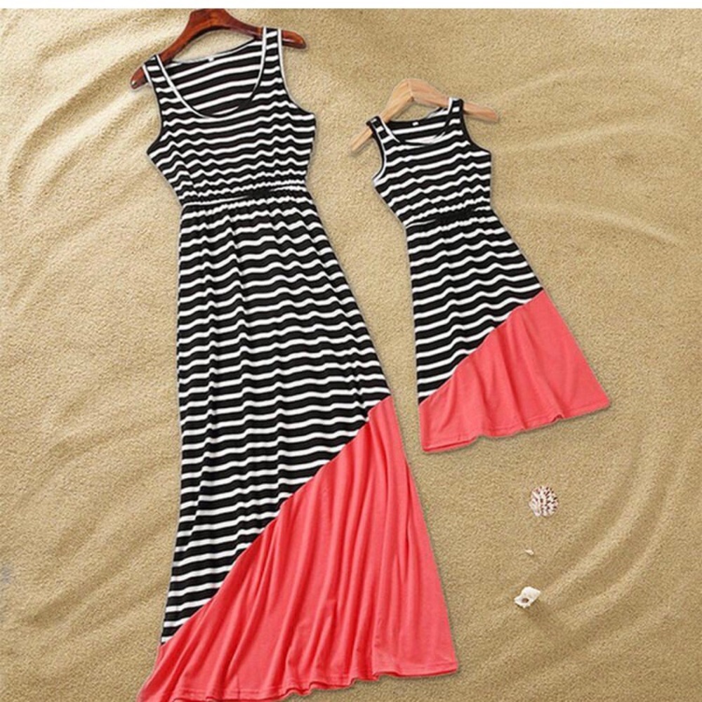 Plus Size Adult Striped Maxi Dress - 3x